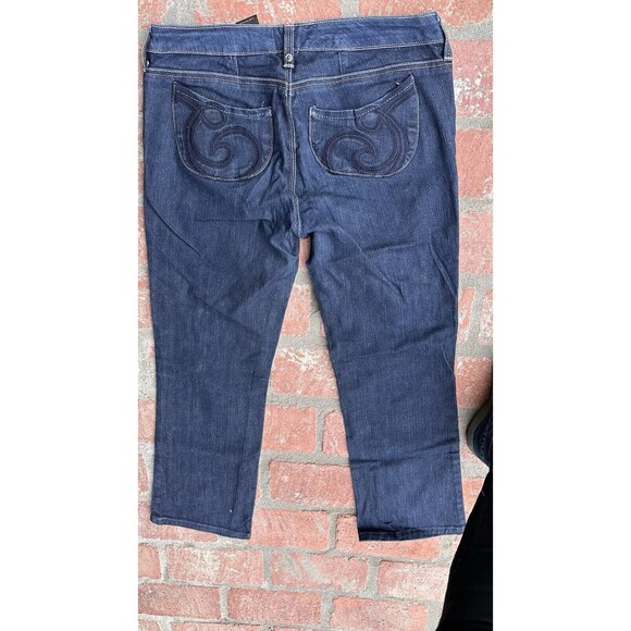 Beyonce House of Dereon Women's Jeans Hip Hop Size 2YK Vintage Grunge embroidere - Picture 2 of 12